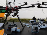 Ukázka dronů na Festivalu vědy