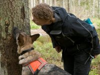 Anette Johansson a její pes